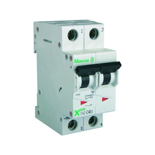 Eaton EATON automatsäkring MCB 2A C-karaktär 1-pol + nolla 10 kA k...