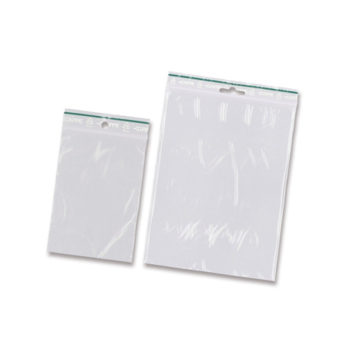 BNT Dragkedjepåsar Grippie Green 70 x 100 mm, förpackning med 10...