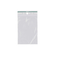 Produktbild för Dragkedjepåsar Grippie Green 70 x 100 mm, förpackning med 10...