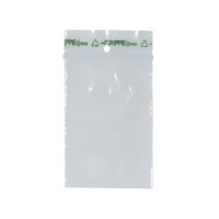 Produktbild för Dragkedjepåsar Grippie Green 70 x 100 mm, förpackning med 10...