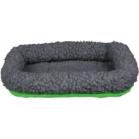 Produktbild för TRIXIE 62702, Säng, Guinea pig, Grön, Grå, Fleece, Nylon, Po...