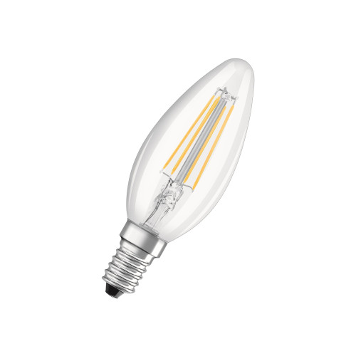 LEDVANCE OSRAM STAR+ Relax and Active - LED-glödlampa med filament - form: B40 - klar finish - E14 - 4 W - kallt vitt/varmt vitt ljus - 2700/4000 K