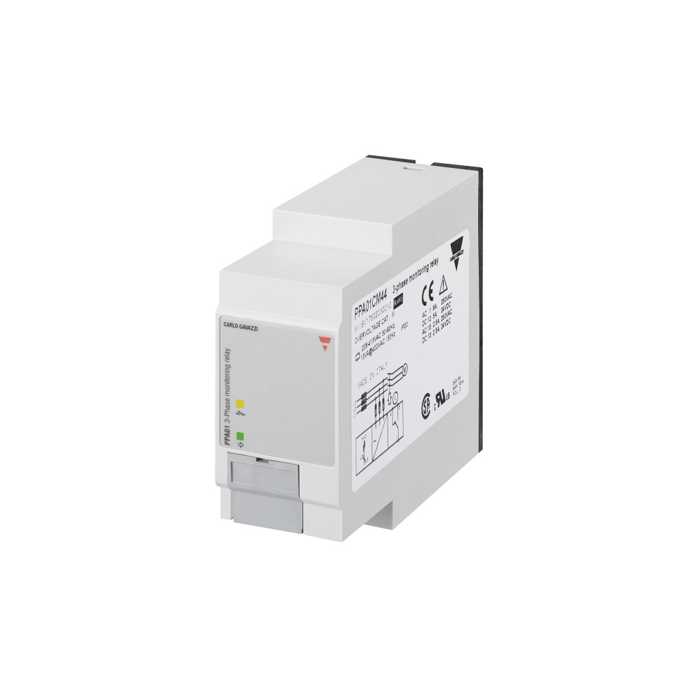 Produktbild för CARLO GAVAZZI Fasefølge-/fasebrudsrelæ 208-480V AC1 polet sk...