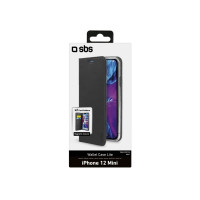 Produktbild för SBS TEBKLITEIP12K, Plånbok, Apple, iPhone 12 mini, 13,7 cm (...