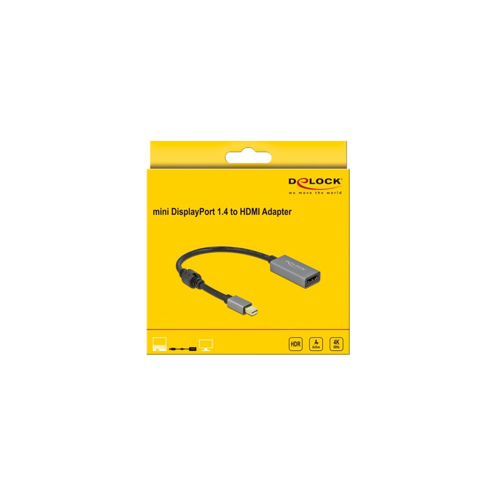 Produktbild för Delock adapterkabel - DisplayPort / HDMI - 20 cm