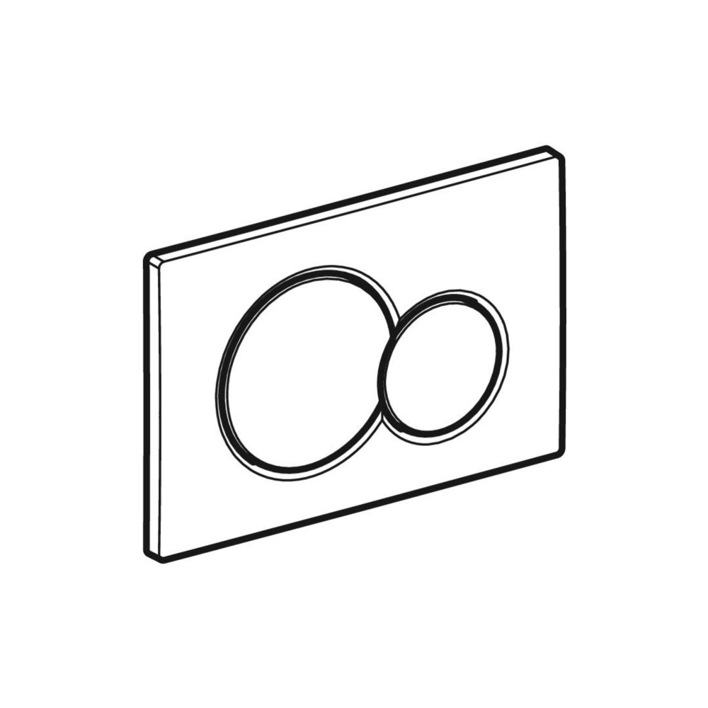 Produktbild för Geberit 115.770.JQ.5, Spolplatta, Krom, Geberit, 246 mm, 13...