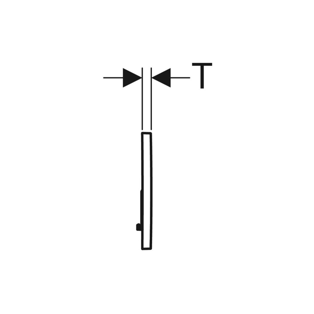 Produktbild för Geberit 115.770.JQ.5, Spolplatta, Krom, Geberit, 246 mm, 13...