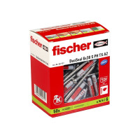 Produktbild för Fischer DuoSeal, Väggplugg, Nylon, Grå, Röd, 3,8 cm, 6 mm, 5...