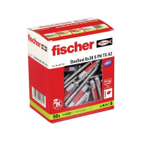 Produktbild för Fischer DuoSeal, Väggplugg, Nylon, Grå, Röd, 3,8 cm, 6 mm, 5...
