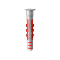 Produktbild för Fischer DuoSeal, Väggplugg, Nylon, Grå, Röd, 3,8 cm, 6 mm, 5...