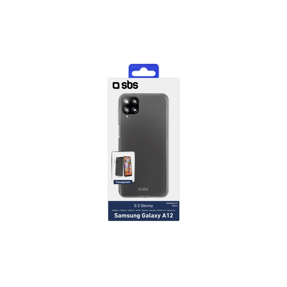 Produktbild för SBS TESKINSAA12T, Omslag, Samsung, Galaxy A12, 16,5 cm (6.5"...