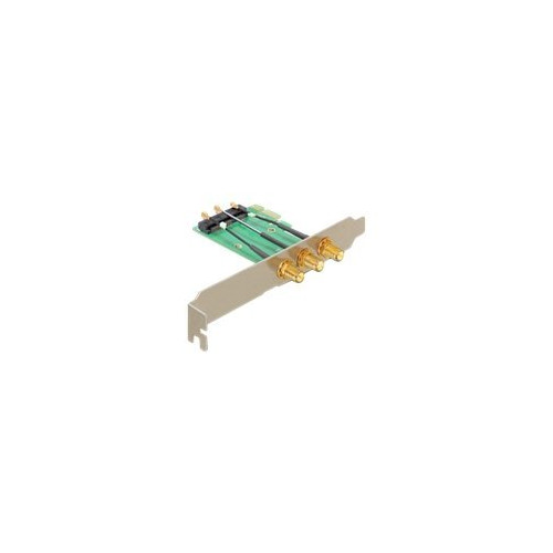 DeLOCK Delock Mini PCI Express > PCI Express x1 + 3 RP-SMA Ports - kort för stigare