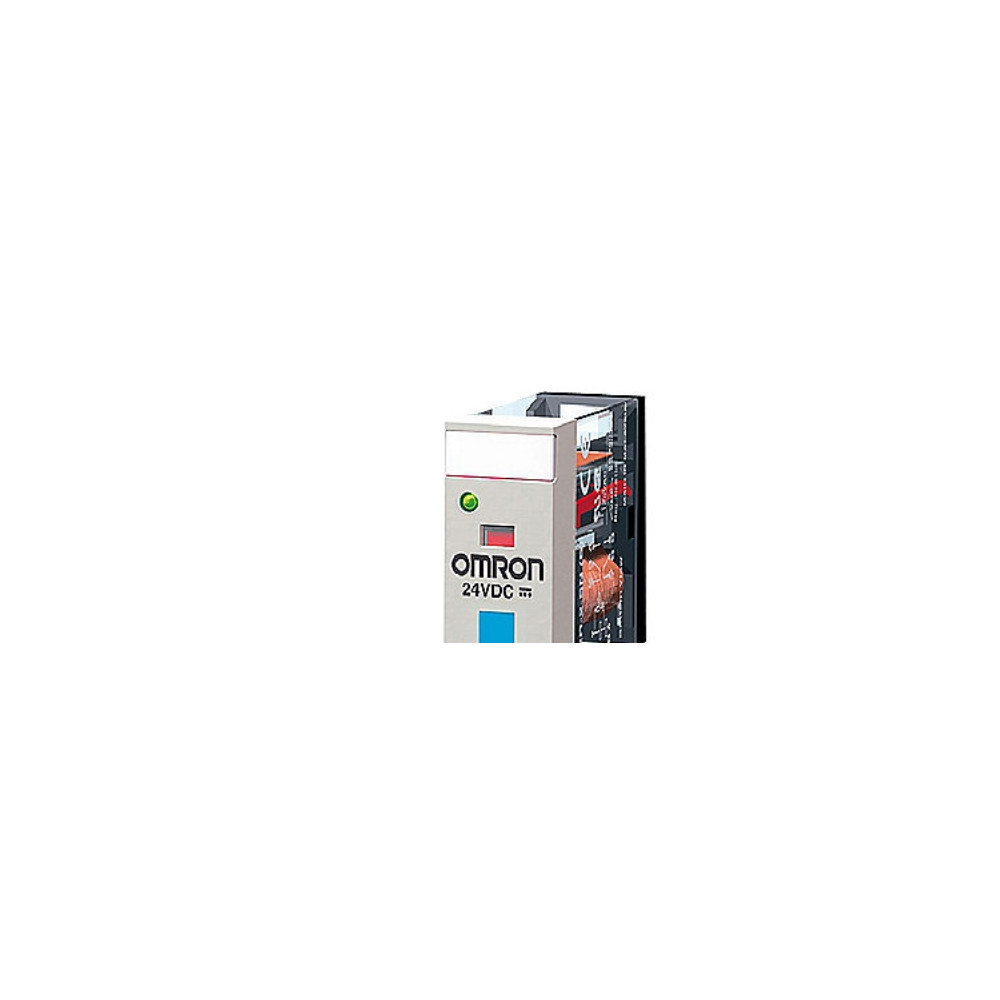 Produktbild för OMRON relä, 100–100 VAC, 21,6–26,4 VDC, 2 NC, 2 NO, med LED,...