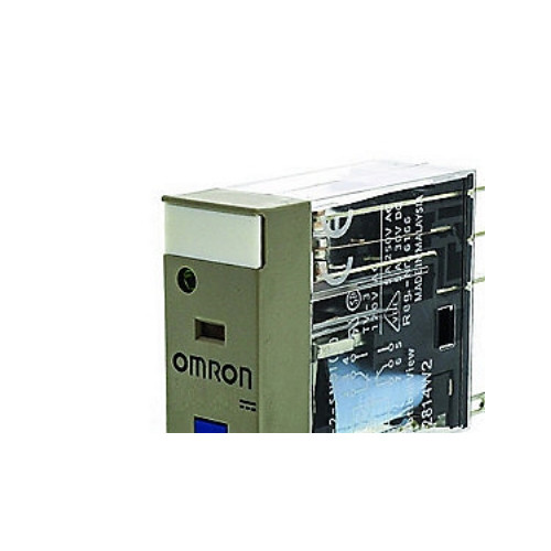 OMRON Insticksrelä 8-polig DPDT 5A, mekanisk & LED-indikatorer, lå...