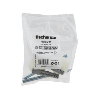 Produktbild för Fischer 80658, Kit med skruv och väggplugg, Tegel, Betong, 2...