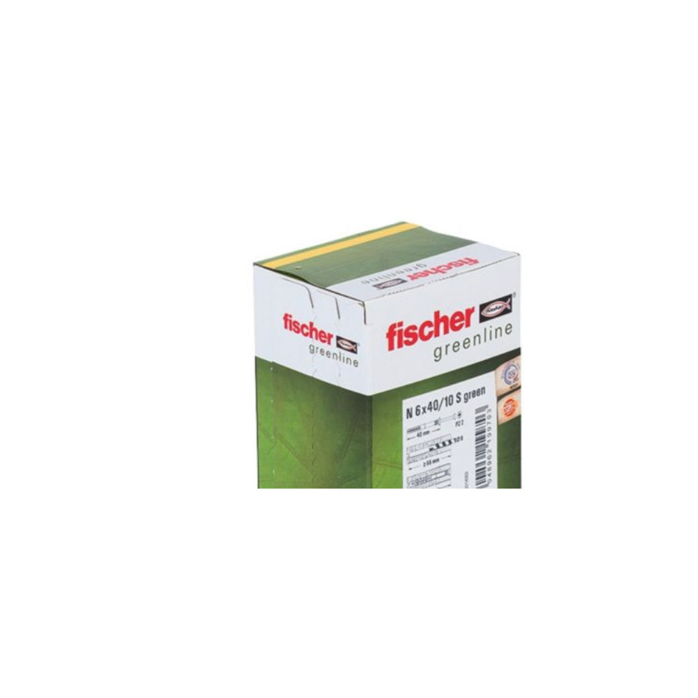 Produktbild för Fischer 524845, Kit med skruv och väggplugg, Autoklaverad lä...