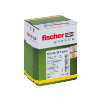 Produktbild för Fischer 524847, Kit med skruv och väggplugg, Tegel, Betong,...