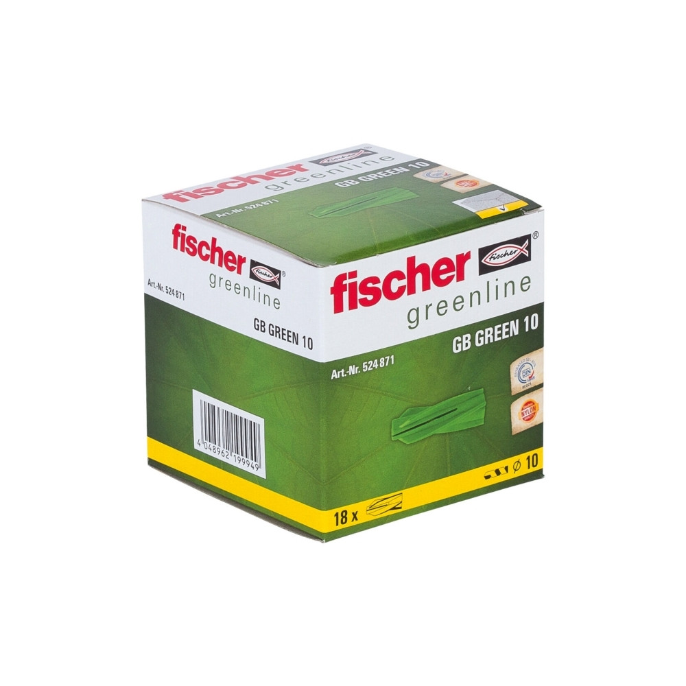 Produktbild för Fischer 524871, Expansionsankare, 55 mm, 1 cm, 6,5 cm, 18 st...