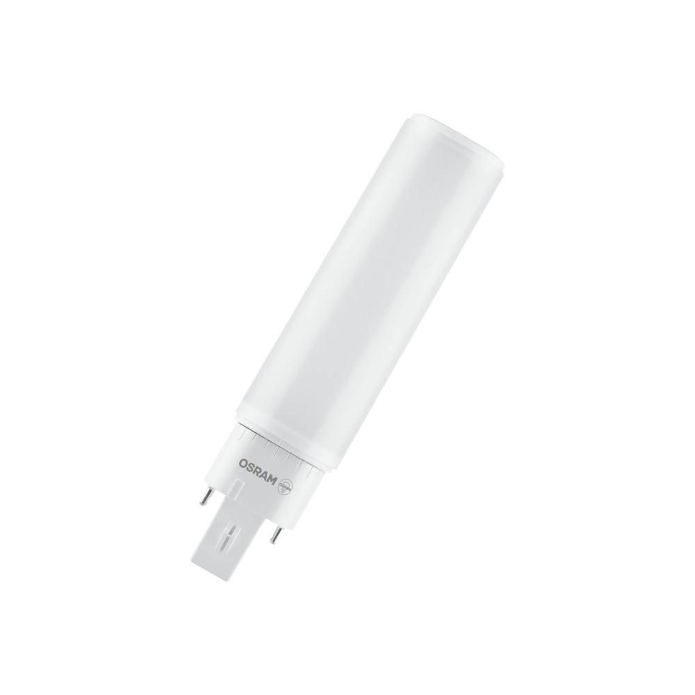 Produktbild för OSRAM DULUX D - LED-glödlampa - glaserad finish - G24d-1 - 6 W - varmt vitt ljus - 3000 K