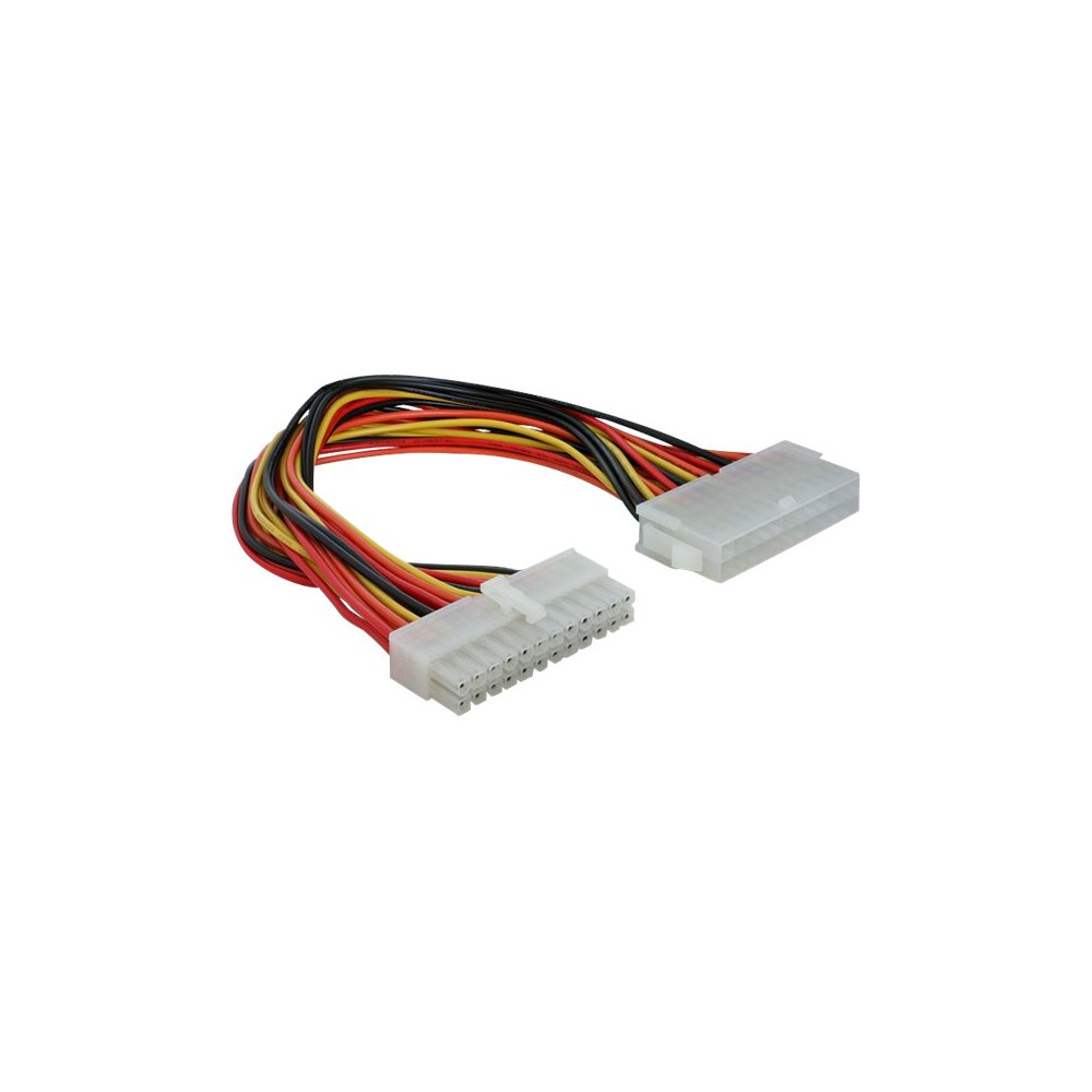 Produktbild för Delock - förlängningskabel för ström - 24-pin ATX till 24-pin ATX - 22 cm