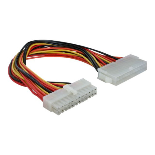 DeLOCK Delock - förlängningskabel för ström - 24-pin ATX till 24-pin ATX - 22 cm