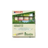 Produktbild för Highlighter edding 24 ecoline, sorterade färger, box med 4 s...