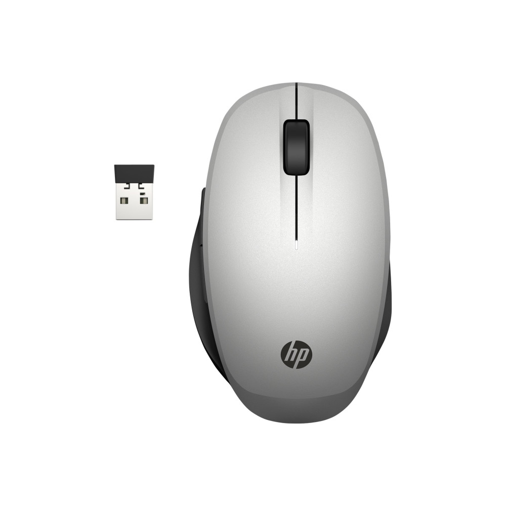 Produktbild för HP Dual Mode - mus - Bluetooth, 2.4 GHz - silver