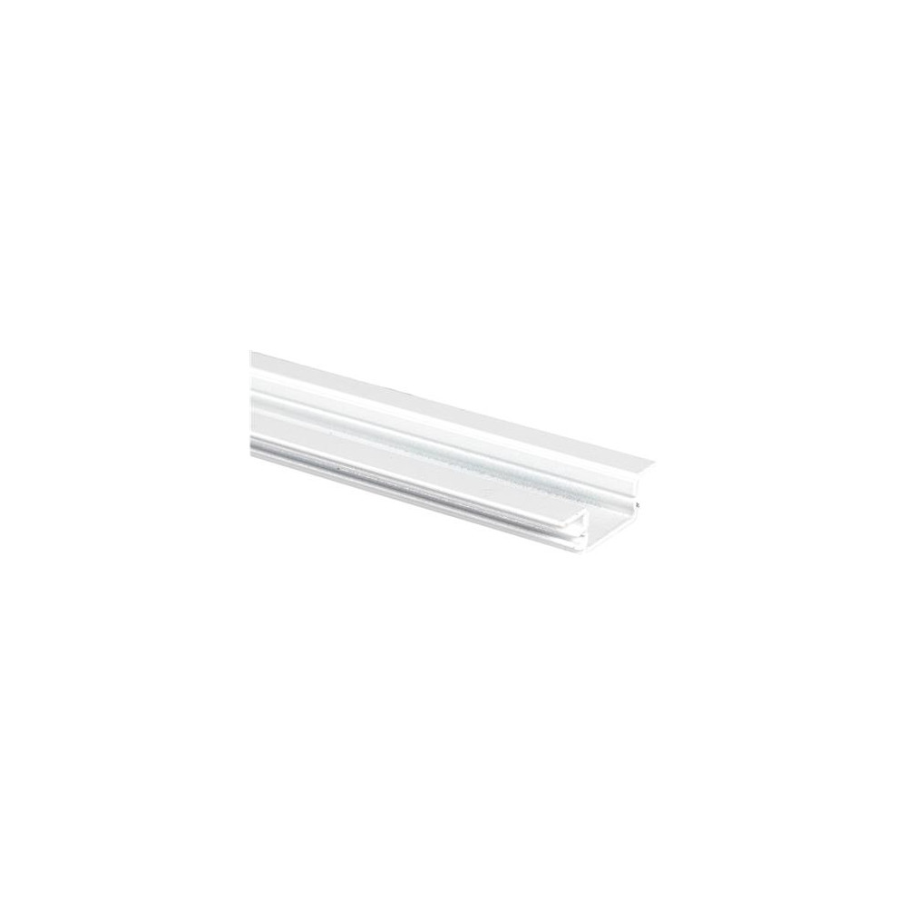 Produktbild för Aluminiumprofil Art Thin 2 m vitlackad låg (8 mm) U-profil f...