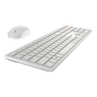Produktbild för Dell Pro KM5221W - sats med tangentbord och mus - QWERTY - hela norden - vit Inmatningsenhet