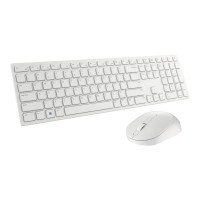 Produktbild för Dell Pro KM5221W - sats med tangentbord och mus - QWERTY - hela norden - vit Inmatningsenhet