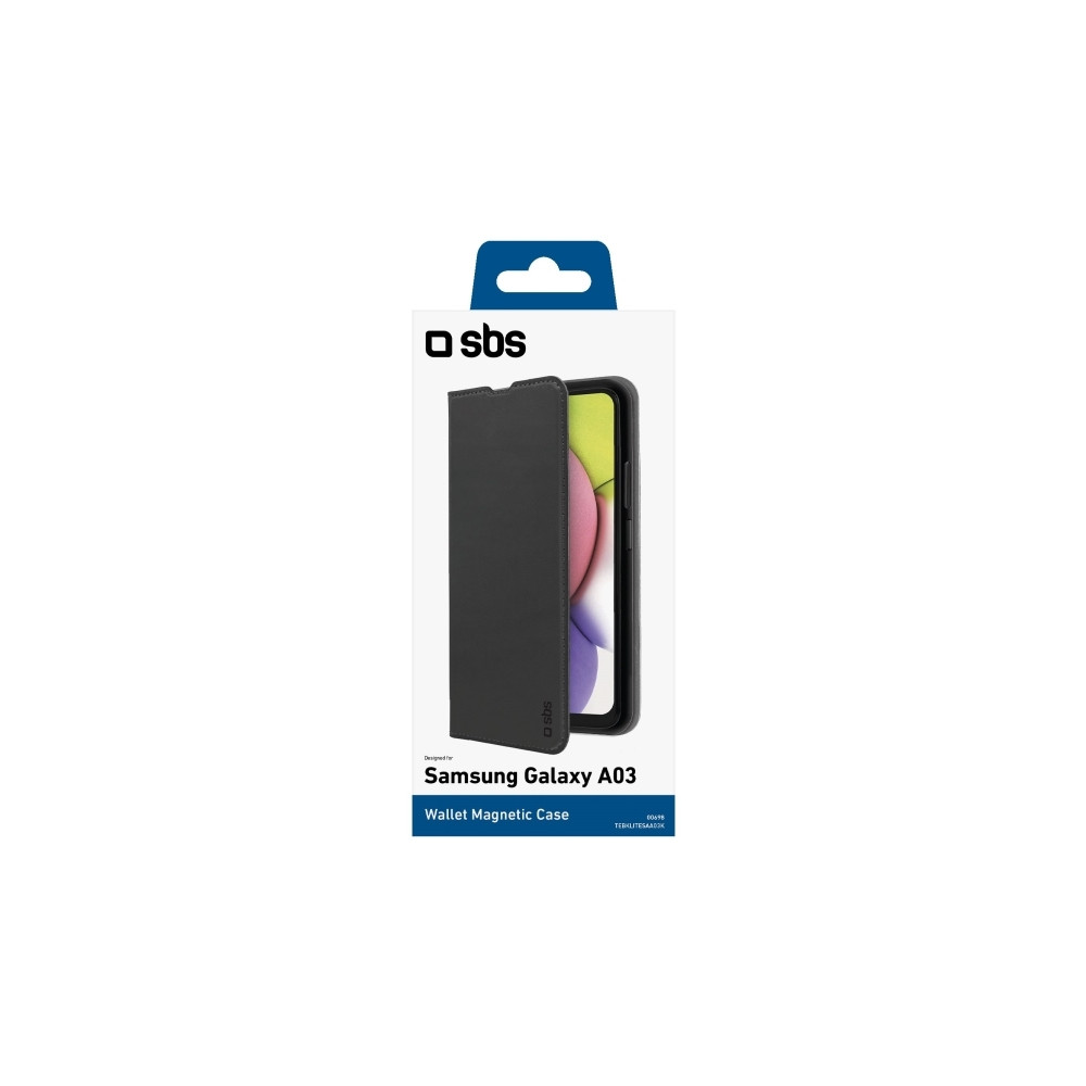 Produktbild för SBS TEBKLITESAA03K, Plånbok, Samsung, Samsung Galaxy A03, 16...