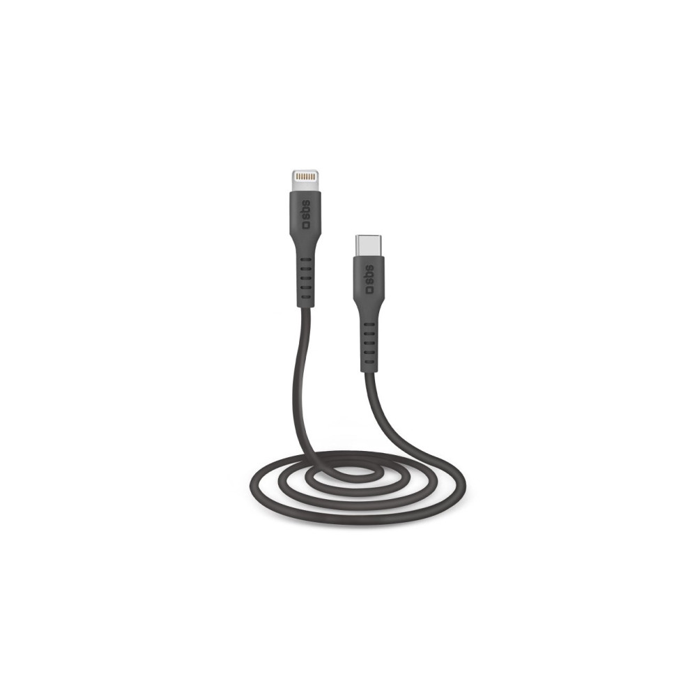 Produktbild för SBS TECABLELIGTC1K, 1 m, Lightning, USB C, Hankoppling, Hank...