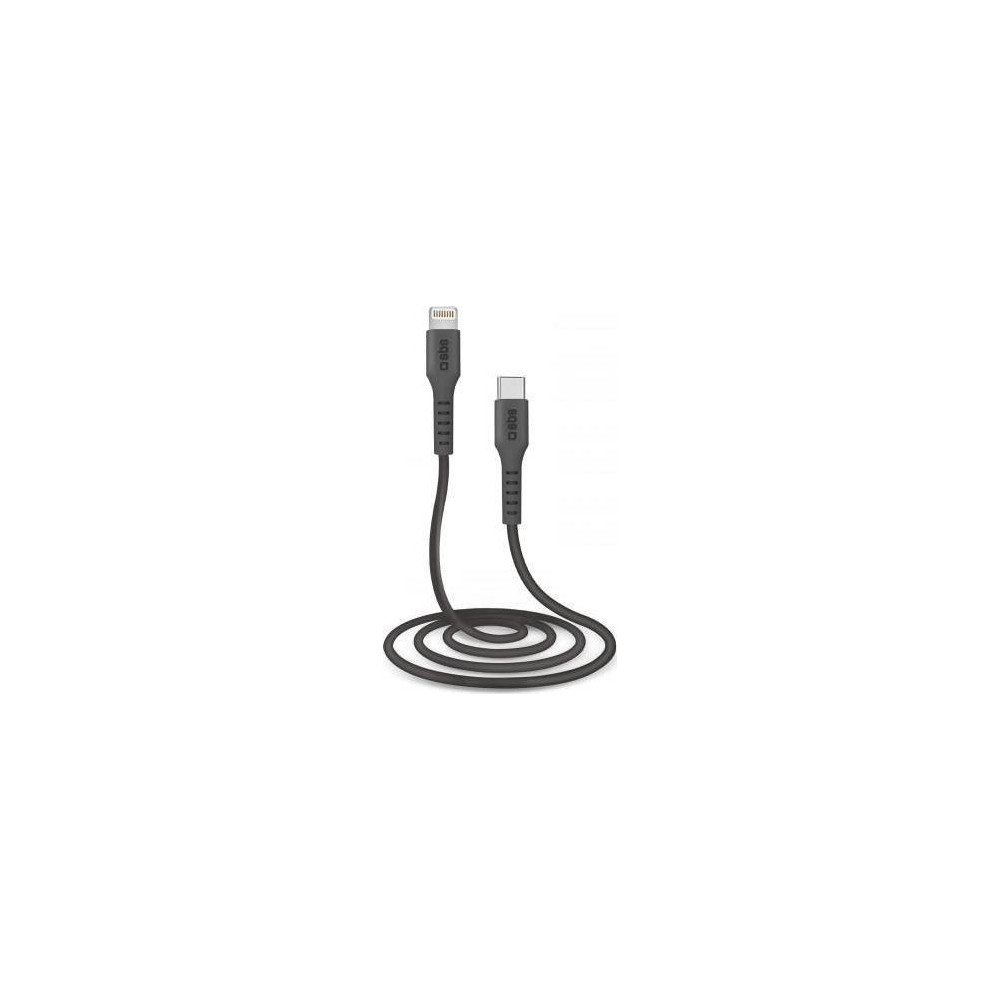 Produktbild för SBS TECABLELIGTC1K, 1 m, Lightning, USB C, Hankoppling, Hank...