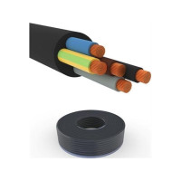 Produktbild för Gummikabel 5G6 mm² H07RN-F svart 450/750V ring 40 meter, kab...