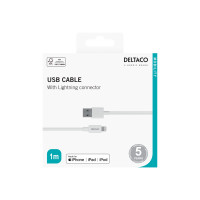 Produktbild för DELTACO Lightning-kabel - 1 m