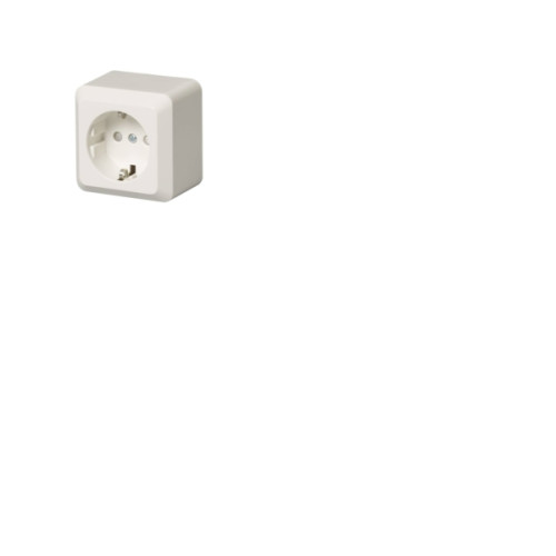 fix-pro FIX-PRO enkel vägguttag Ocean IP44 med lock och underdel vit...