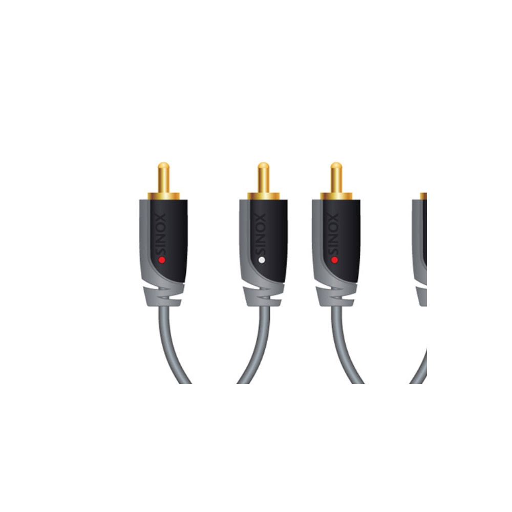 Produktbild för Sinox Plus+ Stereo RCA Cable - ljudkabel - 10 m