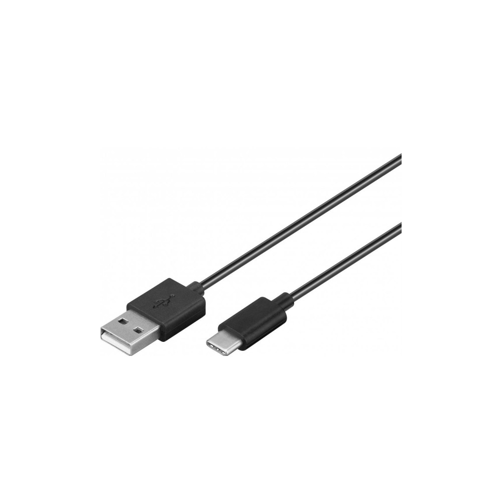 Produktbild för Goobay 59118, 0,5 m, USB A, USB C, USB 2.0, 0,48 Gbit/s, Sva...