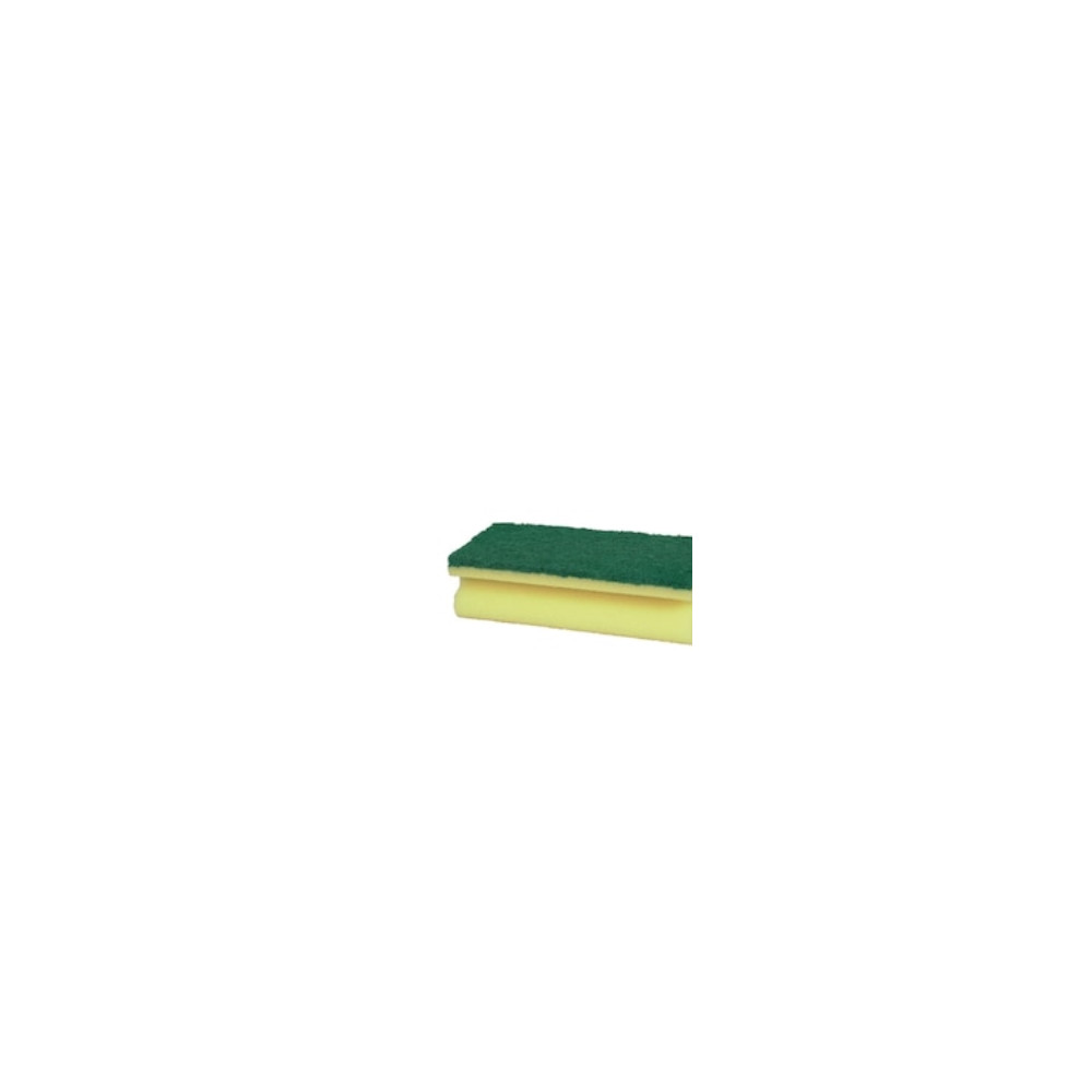 Produktbild för Skursvampar Abena®, grov, HxBxL: 4 x 7,5 x 14 cm, gul/grön,...