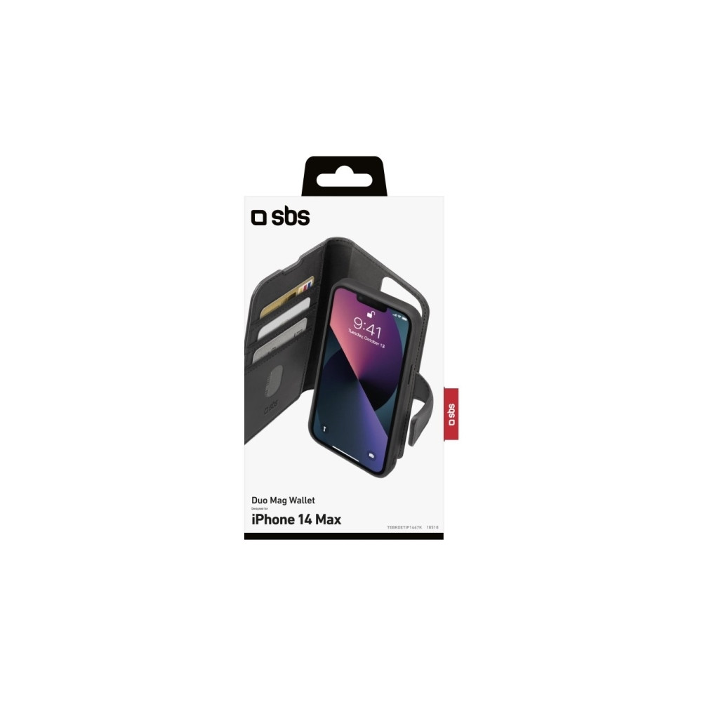 Produktbild för SBS Duo Mag, Folio, Apple, iPhone 14 Plus, 17 cm (6.7"), Sva...