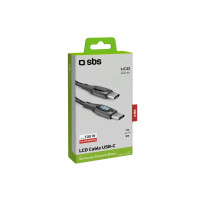 Produktbild för SBS TECABLETCCLED100WK, 1 m, USB C, USB C, 0,48 Gbit/s, Svar...