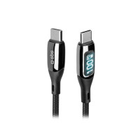 Produktbild för SBS TECABLETCCLED100WK, 1 m, USB C, USB C, 0,48 Gbit/s, Svar...