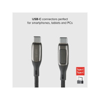 Produktbild för SBS TECABLETCCLED100WK, 1 m, USB C, USB C, 0,48 Gbit/s, Svar...