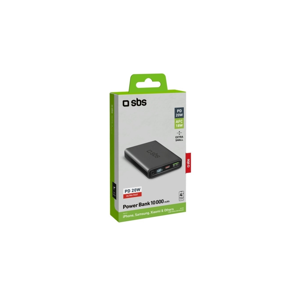 Produktbild för SBS TEBB10000LCDEVOPD20K, 10000 mAh, Litium Polymer (LiPo),...