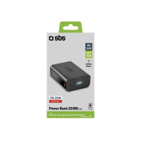 Produktbild för SBS TEBB20000LCDEVOPD20K, 20000 mAh, Litium Polymer (LiPo),...