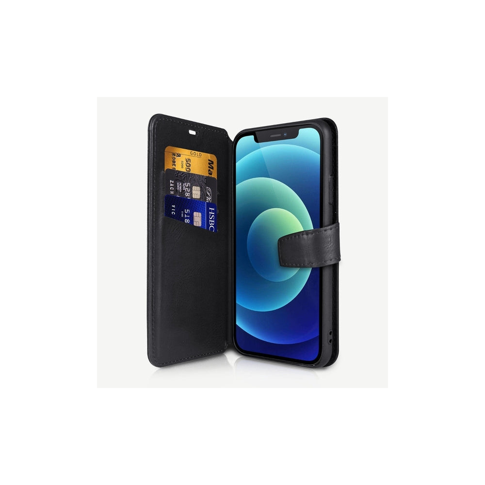 Produktbild för ITSKINS AP2G-BOOKC-BLCK, Plånbok, Apple, iPhone 12 mini, 13,...