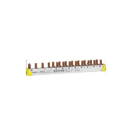 SCHNEIDER ELECTRIC SCHNEIDER ELECTRIC kopplingsskena 3PN 12M: 4P RCD 18mm avstå...