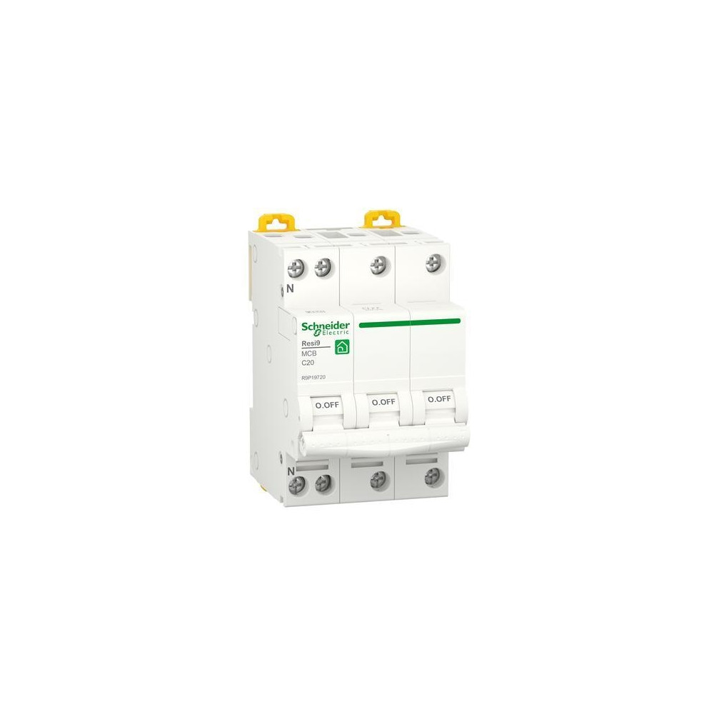 Produktbild för Resi9 XP MCB/automatsäkring 3PN C-karaktäristik 13A 6kA 54 m...