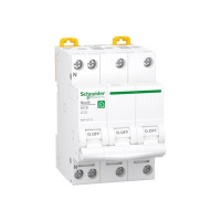 Produktbild för Resi9 XP MCB/automatsäkring 3PN C-karaktäristik 13A 6kA 54 m...