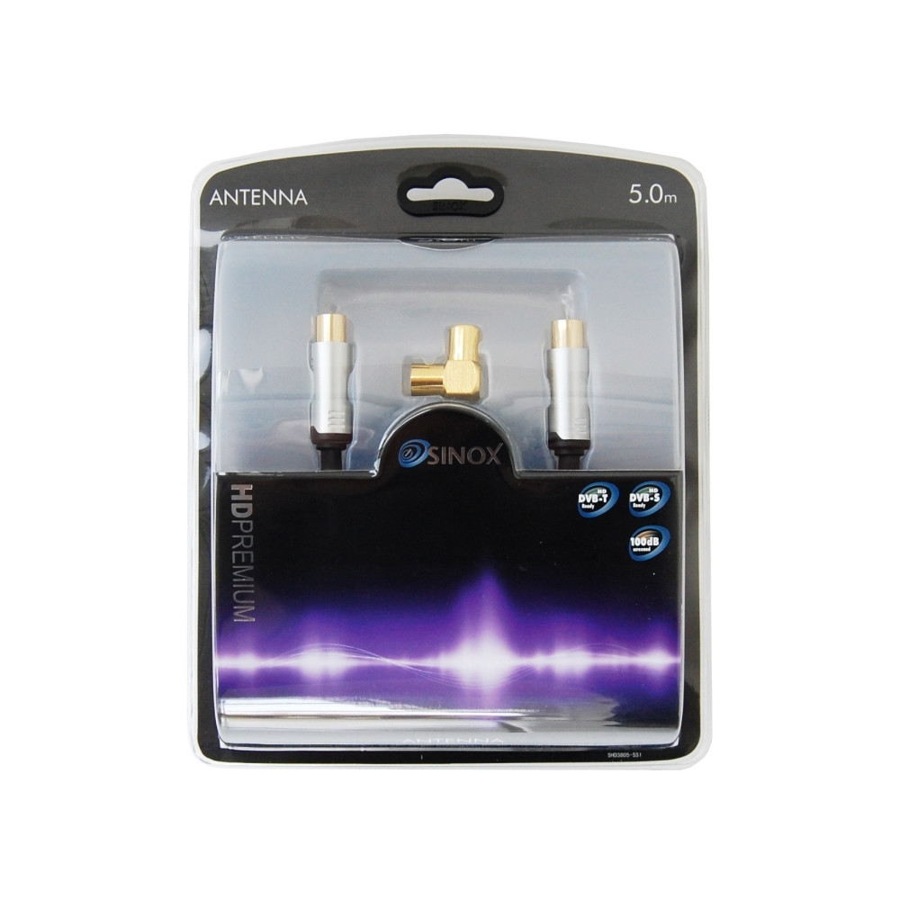 Produktbild för Sinox HD Premium antennkabel - 5 m